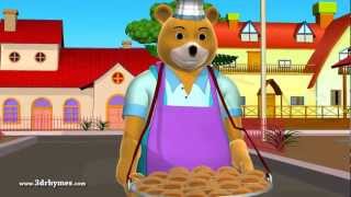 Hot Cross Buns  3D Animation English Nursery rhymes for children with lyrics [upl. by Auhsoj277]