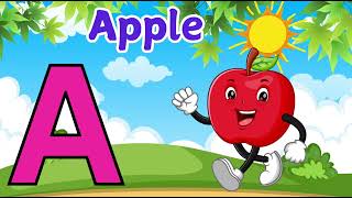 A for appleA for apple poemAbc kids songThe alphabet [upl. by Gabrila]