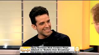 Tony Nominee Nick Cordero Talks quotBullets Over Broadwayquot [upl. by Mattson]