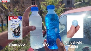 Which is Better Car Windshield cleaning Effervescent Tablets or Shampoo [upl. by Caines]