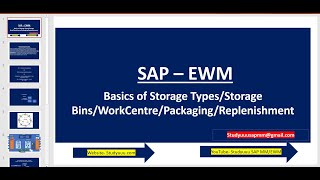 SAP EWM Basics of Storage TypesStorage BinsWorkCentrePackagingReplenishment [upl. by Nessa]