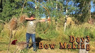 Bow Making Lessons  Day 3 Final Tiller and Shooting [upl. by Yrallih77]