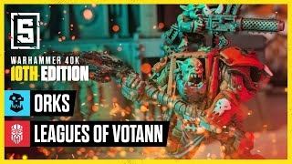 Orks vs Leagues of Votann  Warhammer 40k Battle Report [upl. by Luba]