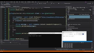 AspNet Core Web API ClientServer Application  Visual Studio 2019 [upl. by Rehpotsihc]