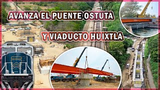 Así se construyen los puentes del tren de OaxacaChiapas del Corredor del Istmo Ostuta y Huixtla [upl. by Shannen730]