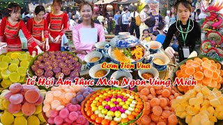 Tưng bừng lễ hội ẩm thực lớn chưa từng thấy 400 món ngon ba miền hội tụ khu du lịch Văn Thánh [upl. by Johiah]