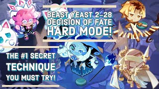 Beast Yeast 228 Decision of Fate  Hard Mode Guide  Cookie Run Kingdom [upl. by Aihsined]