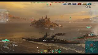 World Of Warships Random Battle Gameplay With GASCOGNE [upl. by Acinimod]