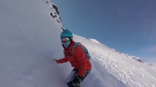 PowderBlue  offpiste powder snowboarding in Val Thorens [upl. by Namyw155]