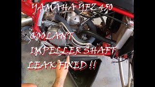 YAMAHA YFZ 450 GETS NEW SEALS AND SHAFT FOR WATER IMPELLER [upl. by Ahsennod]