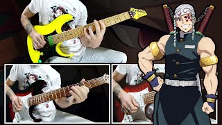 Tengen Uzui Theme  Demon Slayer Kimetsu No Yaiba  Metal Guitar Cover [upl. by Weinhardt]