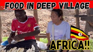 THIS IS WHAT THEY EAT 🔥🔥🔥 MUD HUTS 🛖 DISTRICT AFRICA UGANDA 🇺🇬  ROADTRIP TO THE VILLAGE [upl. by Gnel]