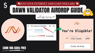 Dawn Validator Airdrop Guide Failed to Fetch Captcha Issue amp Login Error Fix [upl. by Matland763]