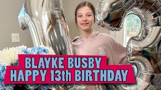 OutDaughtered  Blayke Busbys Special Treatment On Her 13th BIRTHDAY Officially TEENAGER [upl. by Ativoj]