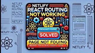 React Routing Issue on Netlify  Fix quotPage Not Foundquot Error with Single Page Applications SPA [upl. by Ball]