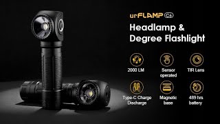 Now on Kickstarter UrFlamp C6 Sensory RightAngle Torch amp Powerful Headlamp [upl. by Ahseinaj]