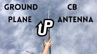 Ground plane CB antenna raised up 25 feet [upl. by Jephum]