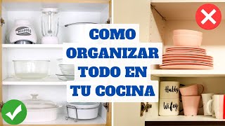 COMO ORGANIZAR TODO EN TU COCINA Tips de Experta en Limpieza y Organización [upl. by Benenson33]