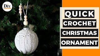 Crochet Christmas Ornament Pattern  Easy Crochet Christmas Baubles [upl. by Soane568]