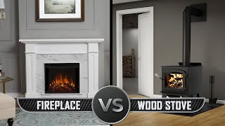 Fireplace vs Wood Stove [upl. by Yearwood255]