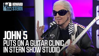 John 5 Puts on a Guitar Clinic in the Stern Show Studio [upl. by Firooc]