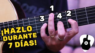 Te Reto A Hacer Este Ejercicio Durante 7 Días ¡Mejorará 100 Tu Habilidad en Guitarra [upl. by Shirley]