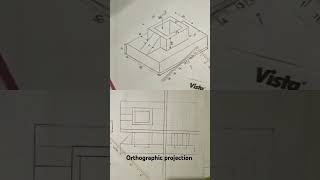 Orthographic projection shorts orthographicprojection engineeringdrawing [upl. by Nel]