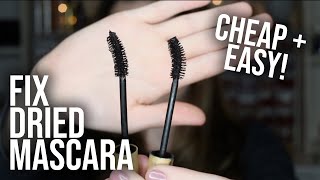 FIX DRIED MASCARA TUTORIAL  Life Hack for Fixing Dry Mascara Easily  Mascara Tips  Tricks [upl. by Wennerholn]