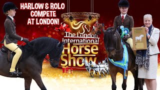 HARLOW AND ROLO COMPETE AT LONDON INTERNATIONAL HORSE SHOW [upl. by Ttirrem]