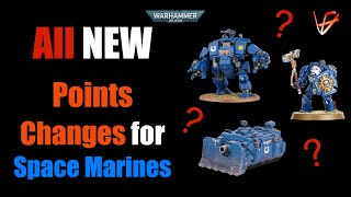 All NEW Space Marines Points Cost Changes  Munitorum Field Manual Q2 2024 [upl. by Akienahs]