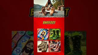 Jesus is Barefoot Choose a socks for Jesus 😭 shorts quizonjesus biblechallenge jesusfreak [upl. by Arekahs]