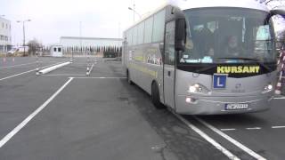 czII OSK Kursant  KatD Szkolenie na autobusie Plac egzaminacyjny WORD Wrocław [upl. by Rosalba]