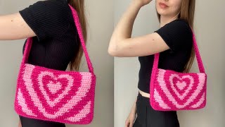 KALPLİ BAGET ÇANTA YAPIMI  Powerpuff Heart Bag💗 [upl. by Bock311]