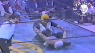 El Hijo del Santo vs El Ninja Máscara vs Máscara 13 de Diciembre 1985 Tijuana BC [upl. by Ydwor]