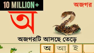 Bangla Alphabets  হাতেখড়ি  বাংলা বর্ণমালা  বাক্য গঠন  বাংলা ভাষা শিখা [upl. by Wilkinson796]