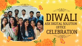 Celebrating Diwali at Ask Digital Solutions Colorful Office Festival with Joy Lights and Team Spirit [upl. by Goldshlag]