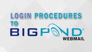 BigPond Webmail Login Procedures 2018 [upl. by Leonora813]