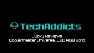 Coolermaster RGB LED Strip Review [upl. by Ayetal]