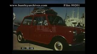 Townsend Thoresen car ferry leaves Southampton 1960s Archive film 99201 [upl. by Wier]