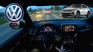 POV EVENING DRIVE  VW TRoc 15 TSI DSG 150PS RLine [upl. by Ainud]