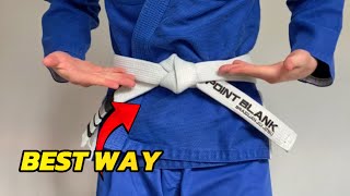 How to Tie a BJJ Belt Eyesight Angle [upl. by Ynattirb]