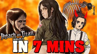 Attack on Titan FINAL SEASON Part 1 amp 2 IN 7 MINUTES [upl. by Nyliak831]