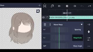 Hair tutorial animation alight motion ✨ [upl. by Elga]