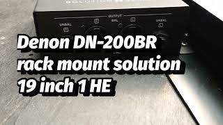 Denon DN200BR rack mount solution 19 inch 1 HE professional bluetooth receiver [upl. by Amikay]