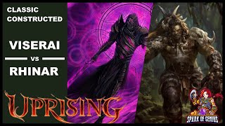 UPRISING Classic Constructed Gameplay  Viserai vs Rhinar [upl. by Yanehs]