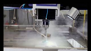 Head Waterjet 3Axis Metal Cutting Equipment Acceptance Test [upl. by Marthena]