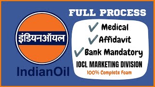 IOCL Apprentice Full Detail  Medical kaise karwaye Affidavit kaise banega Bank foam kaise bhrega [upl. by Ybsorc842]