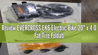 Review EVERCROSS EK6 Electric Bike 20quot x 40 Fat Tire Foldable E Bike with 48V 15Ah Removable Batter [upl. by Reivaz]