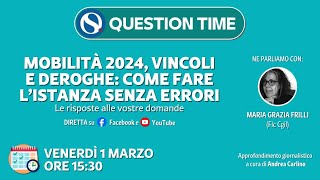 Mobilità 2024 vincoli e deroghe come fare l’istanza senza errori [upl. by Morven]