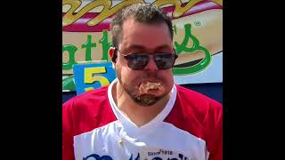 BERTOLETTI WINS NATHANS HOTDOG EATING CHAMPIONSHIP [upl. by Rosenquist]